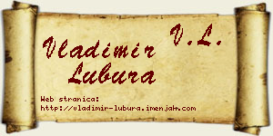 Vladimir Lubura vizit kartica